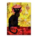 Trademark Fine Art Artpoptart 'Le Chat Noir' Canvas Art, 18x24 ALI15745-C1824GG